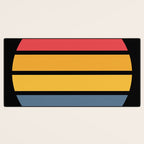 Retro Stripes Circle - Enko Desk Mat Gallery Image 3