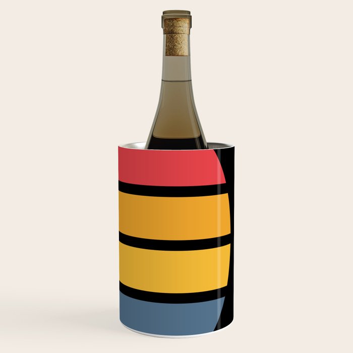 Retro Stripes Circle - Enko Wine Chiller Gallery Image 3