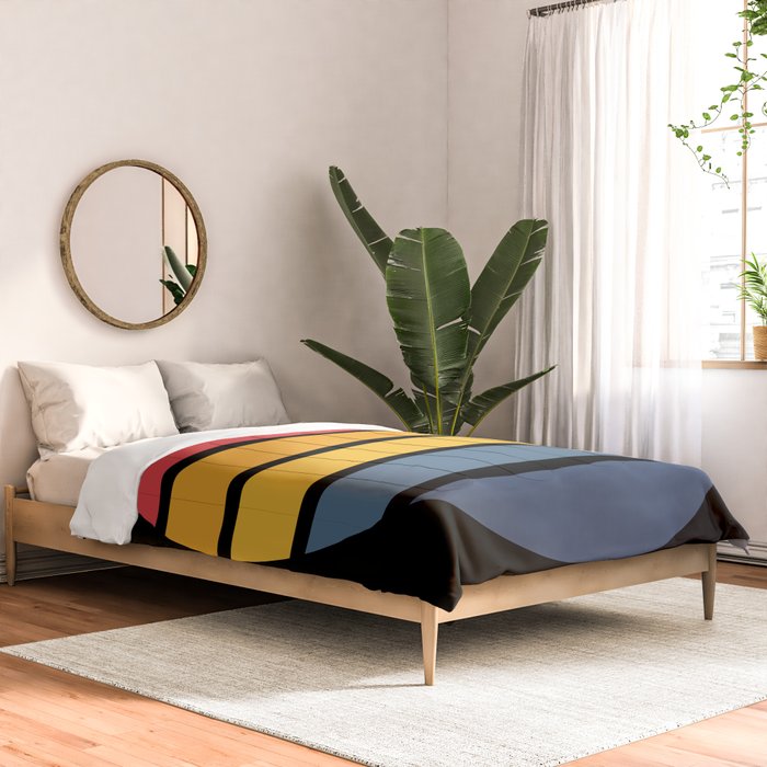 Retro Stripes Circle - Enko Comforter Gallery Image 2