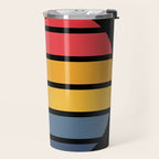 Retro Stripes Circle - Enko Travel Mug Gallery Image 2