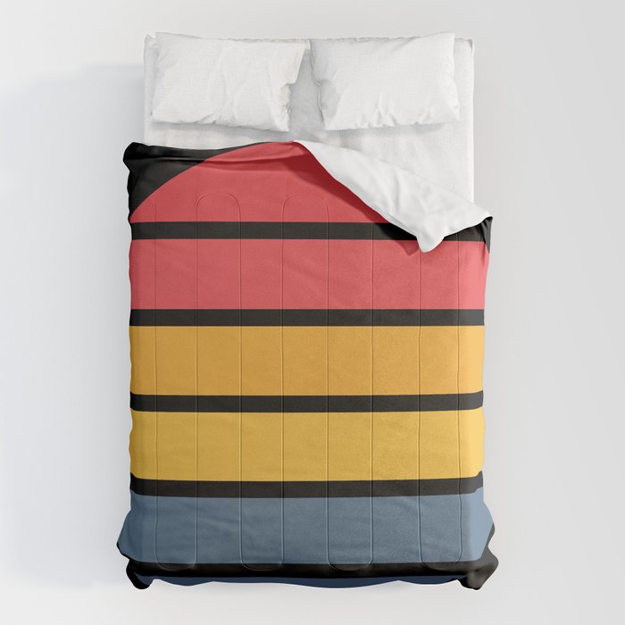 Retro Stripes Circle - Enko Comforter Gallery Image 6
