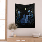 Two Cats Wall Tapestry Gallery Image 2