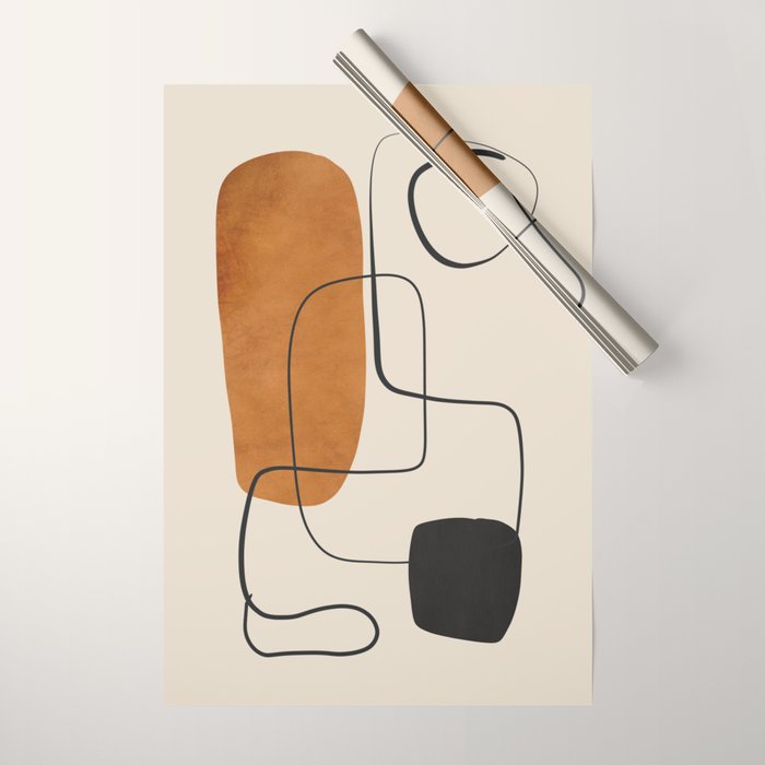 Abstract Minimal Shapes 137 Wrapping Paper Gallery Image 1