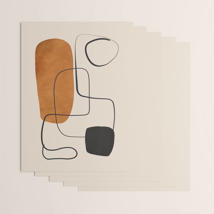 Abstract Minimal Shapes 137 Wrapping Paper Gallery Image 3