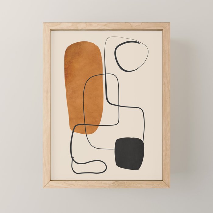 Abstract Minimal Shapes 137 Mini Art Print Gallery Image 1