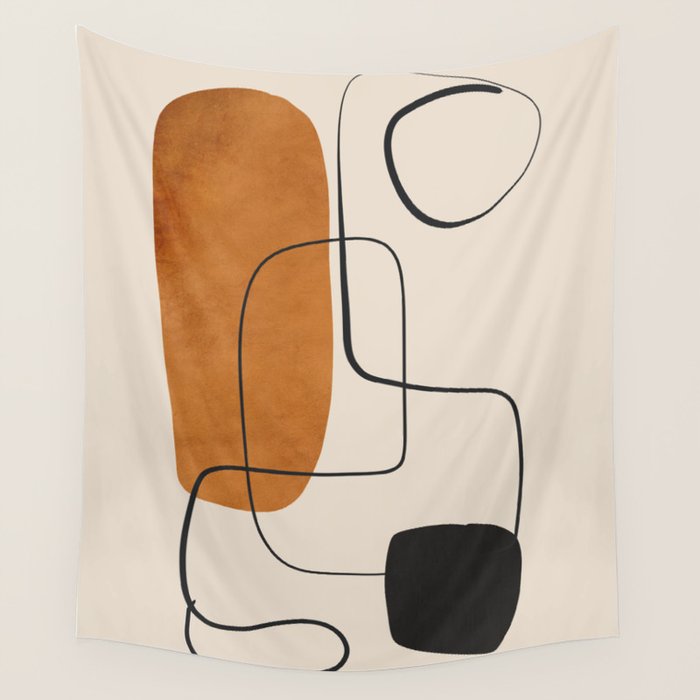 Abstract Minimal Shapes 137 Wall Tapestry Gallery Image 4