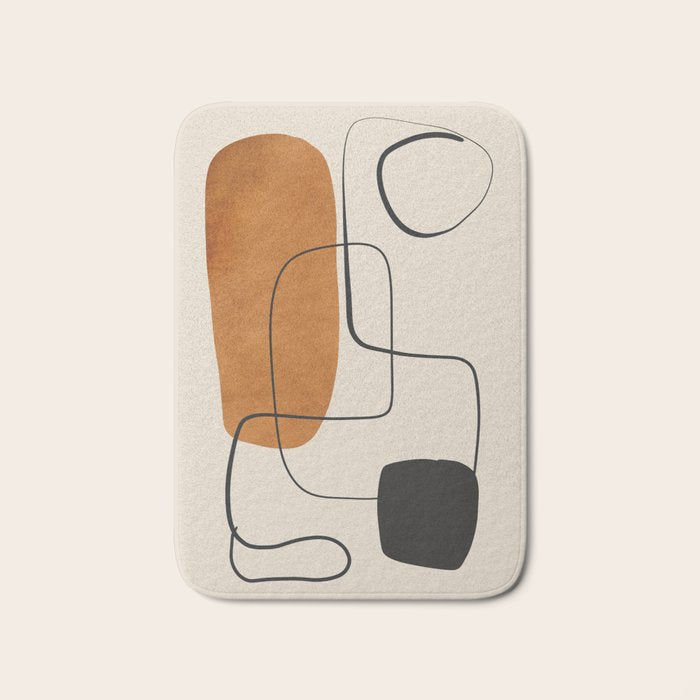 Abstract Minimal Shapes 137 Bath Mat Gallery Image 1