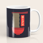 Ramen Minimal - Black Coffee Mug Gallery Image 1