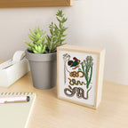 Snakes Birds Sunflower Art Print by Albertus Seba Mini Art Print Gallery Image 2