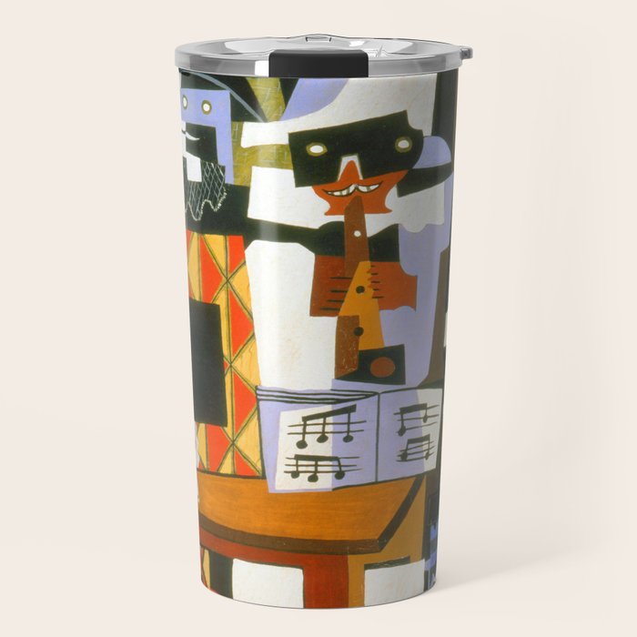 Pablo Picasso Three Musicians Travel Mug Gallery Image 1