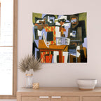Pablo Picasso Three Musicians Wall Tapestry Gallery Image 2