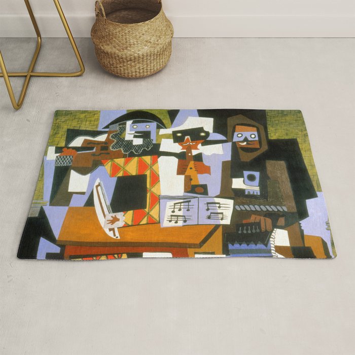 Pablo Picasso Three Musicians Rug Gallery Image 1