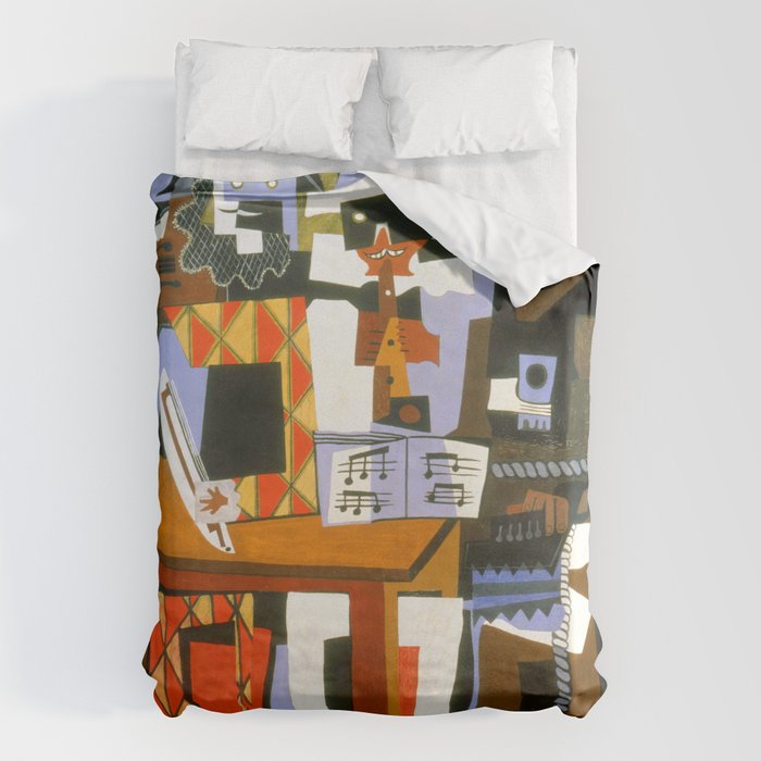 Pablo Picasso Three Musicians Duvet Cover Gallery Image 6
