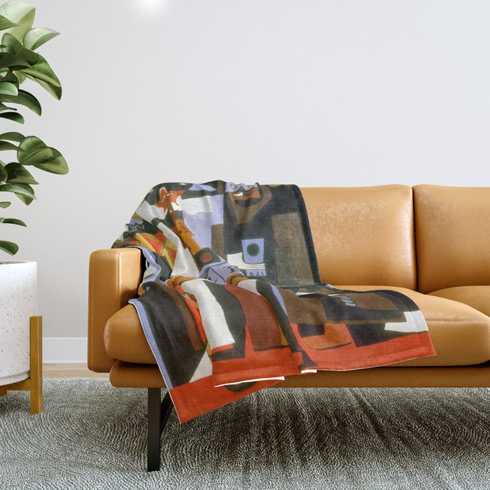 Pablo Picasso Three Musicians Throw Blanket Gallery Image 1
