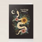 Year of the Snake 2025 - Black Stationery Card Gallery Image 2