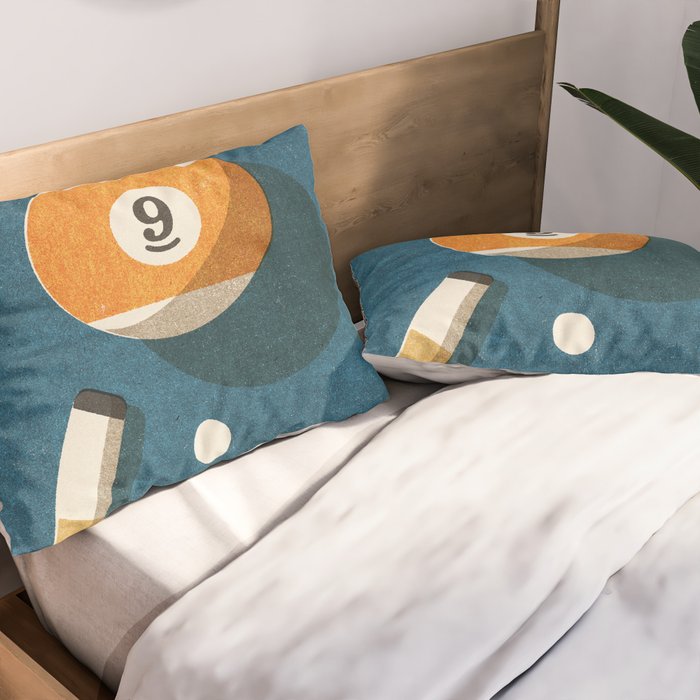 BILLIARDS / Ball 9 Pillow Sham Gallery Image 2