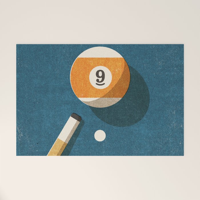 BILLIARDS / Ball 9 Welcome Mat Gallery Image 1