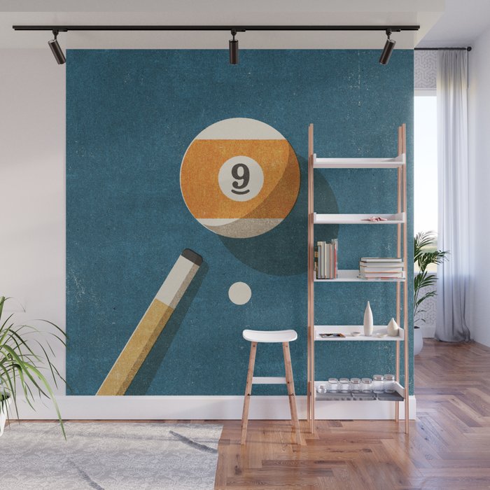 BILLIARDS / Ball 9 Wall Mural Gallery Image 1