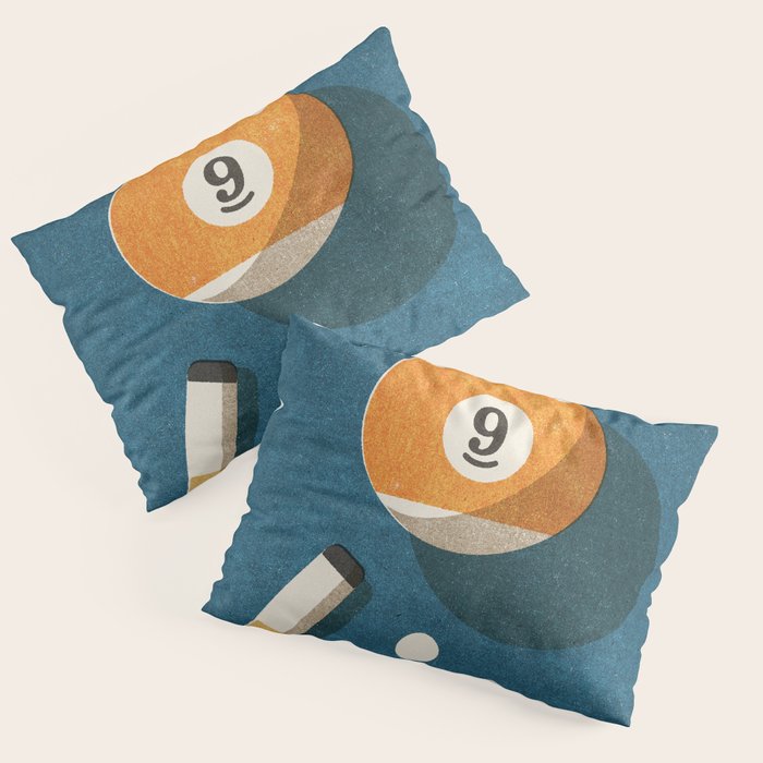 BILLIARDS / Ball 9 Pillow Sham Gallery Image 1