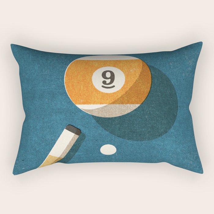 BILLIARDS / Ball 9 Rectangular Pillow Gallery Image 1