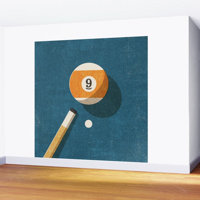 BILLIARDS / Ball 9 Wall Mural Gallery Image 2