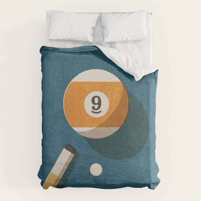 BILLIARDS / Ball 9 Duvet Cover Gallery Image 6
