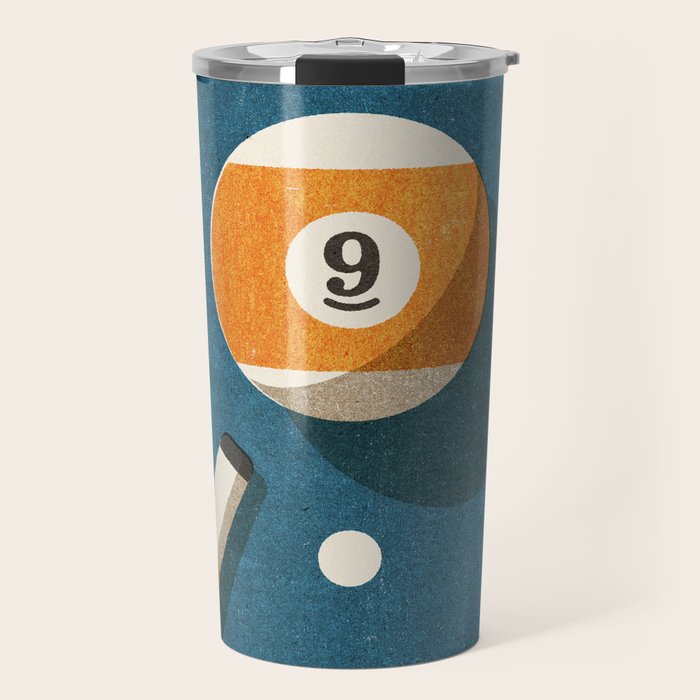 BILLIARDS / Ball 9 Travel Mug Gallery Image 1