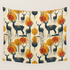 Retro Wildlife Wall Tapestry Gallery Image 4