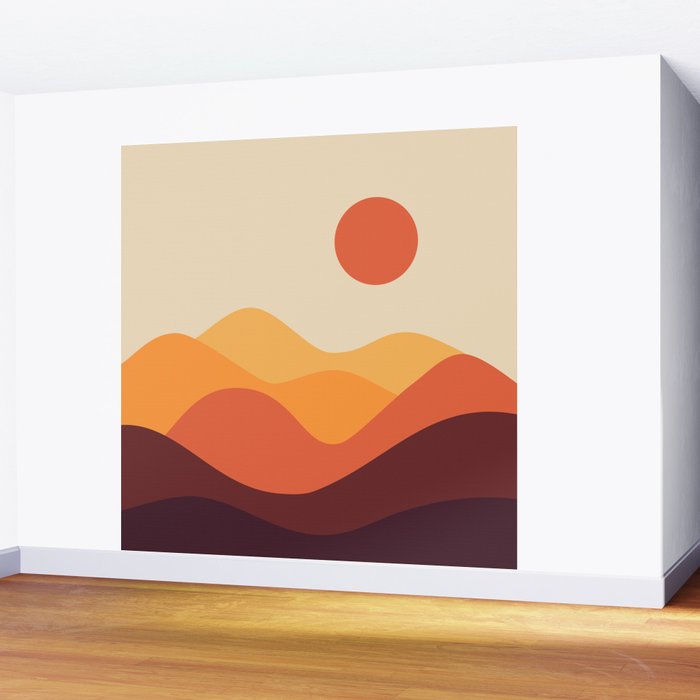 Geometric Landscape 21 Wall Mural Gallery Image 2