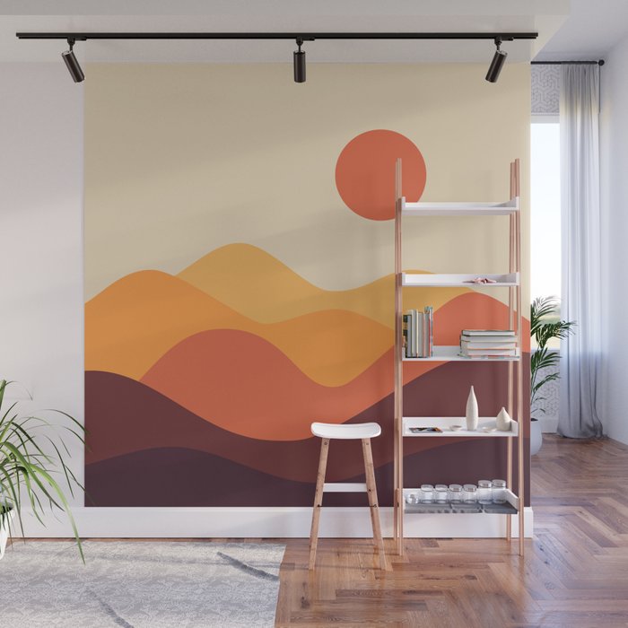 Geometric Landscape 21 Wall Mural Gallery Image 1