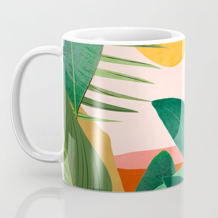 Abstract Art Tropical Leaves 126 Coffee Mug Gallery Image 3