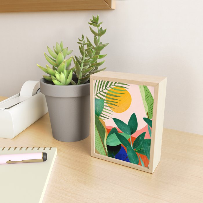 Abstract Art Tropical Leaves 126 Mini Art Print Gallery Image 2