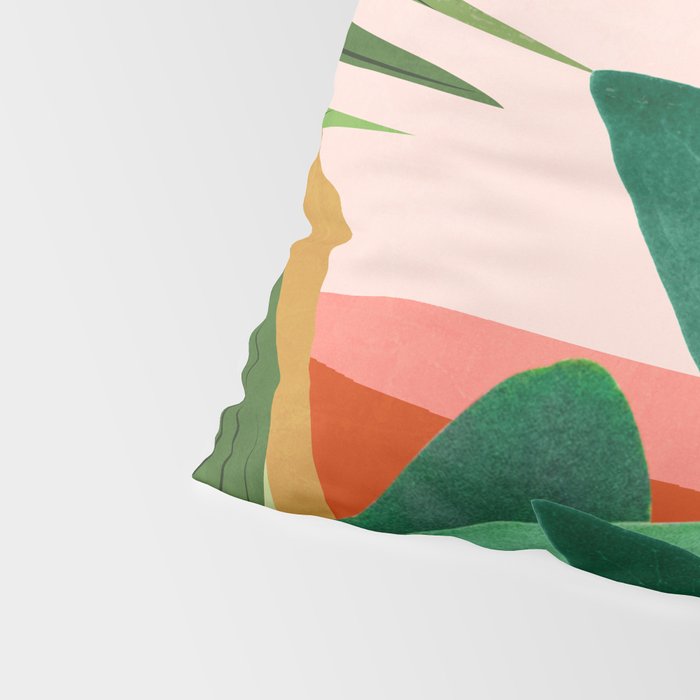 Abstract Art Tropical Leaves 126 Pillow Sham Gallery Image 4