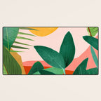 Abstract Art Tropical Leaves 126 Desk Mat Gallery Image 3