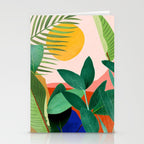 Abstract Art Tropical Leaves 126 Stationery Card Gallery Image 2