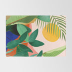 Abstract Art Tropical Leaves 126 Rug Gallery Image 2