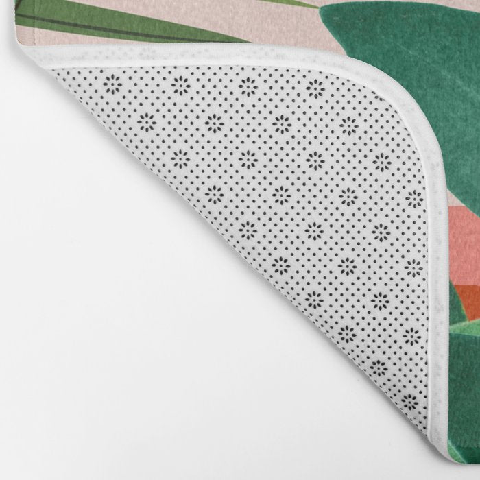 Abstract Art Tropical Leaves 126 Bath Mat Gallery Image 2
