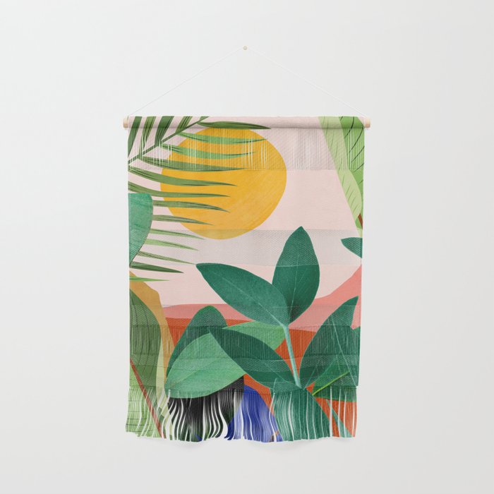 Abstract Art Tropical Leaves 126 Wall Hanging Gallery Image 1