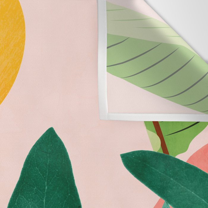 Abstract Art Tropical Leaves 126 Wall Tapestry Gallery Image 3