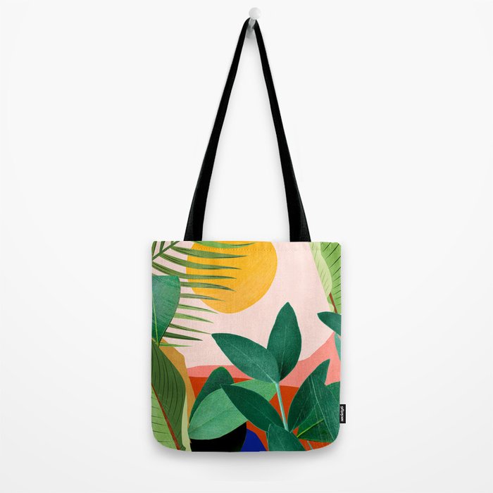 Abstract Art Tropical Leaves 126 Tote Bag Gallery Image 2