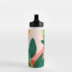 Abstract Art Tropical Leaves 126 Water Bottle Gallery Image 2