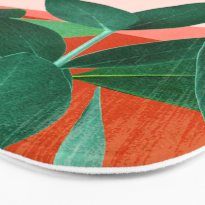 Abstract Art Tropical Leaves 126 Bath Mat Gallery Image 3