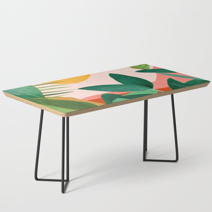 Abstract Art Tropical Leaves 126 Coffee Table Gallery Image 1