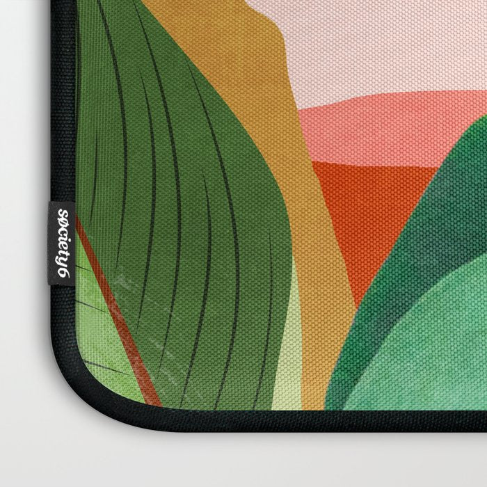 Abstract Art Tropical Leaves 126 Laptop Sleeve Gallery Image 3