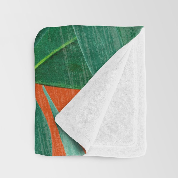 Abstract Art Tropical Leaves 126 Throw Blanket Gallery Image 3