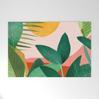 Abstract Art Tropical Leaves 126 Welcome Mat Gallery Image 1