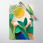 Abstract Art Tropical Leaves 126 Wrapping Paper Gallery Image 1