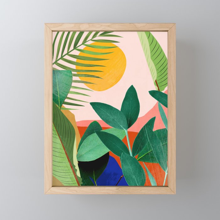 Abstract Art Tropical Leaves 126 Mini Art Print Gallery Image 1