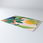 Abstract Art Tropical Leaves 126 Rug Gallery Image 3