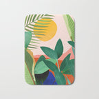 Abstract Art Tropical Leaves 126 Bath Mat Gallery Image 1